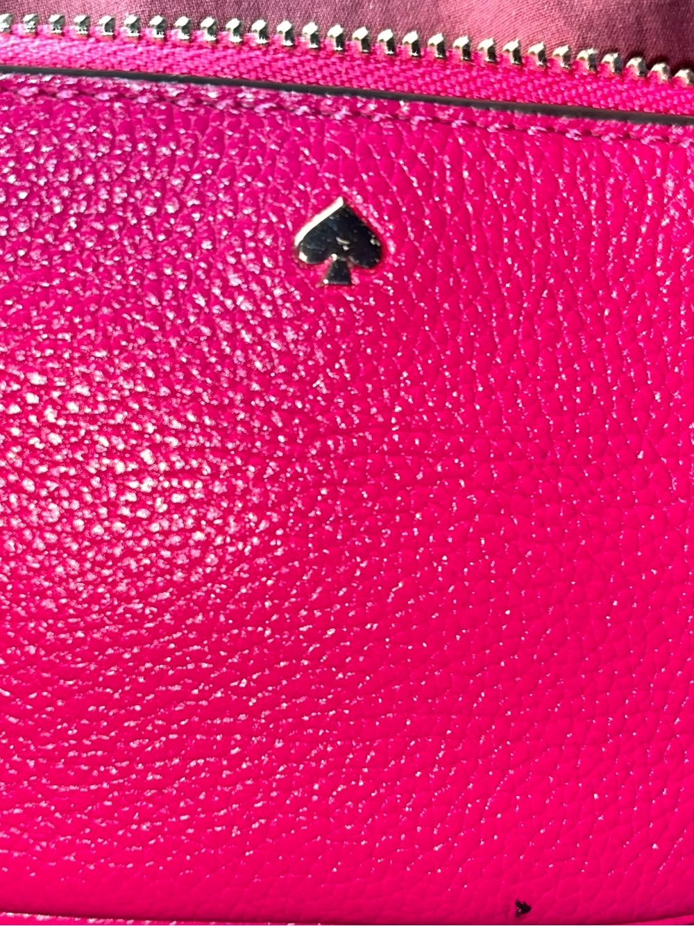 kate spadec EUC Pink Satin-Lined Zip Pouch - Picture 2 of 4